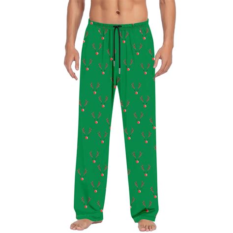 CONZONE Christmas Mens Pajamas Pant Wide Leg Pajama Pants for Men ...