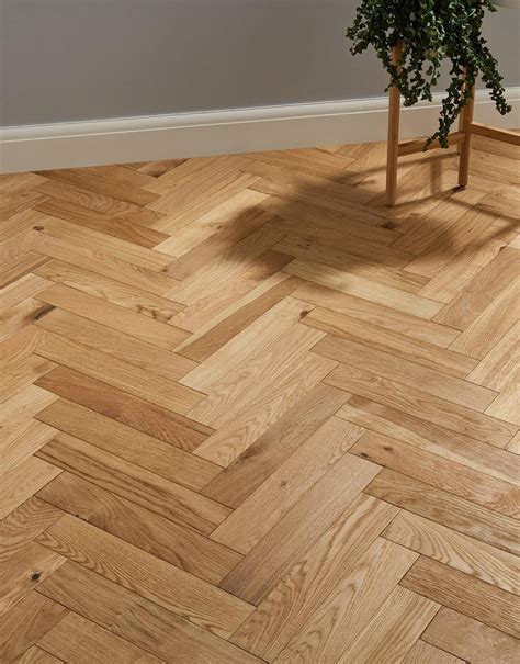Oxford Herringbone Natural Oak Engineered Wood Flooring | Direct Wood ...