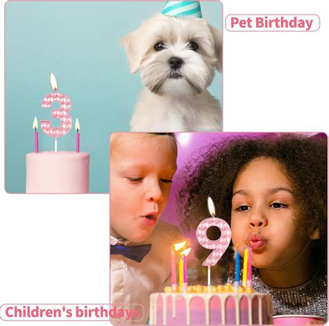 FUNCANDLE Pink 23th Birthday Candles,Diamond Design 3D Number India | Ubuy