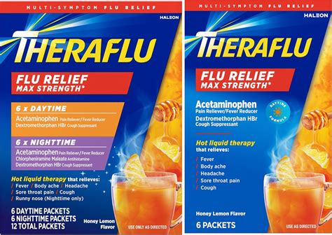Amazon.com: Theraflu Max Strength Daytime & Nighttime Flu Symptom ...
