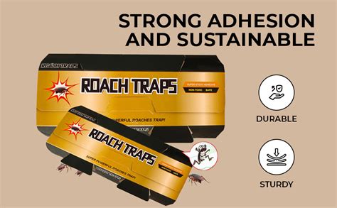 HASTHIP® 10pcs Cockroach Traps for Kitchen, Room, Office, Strong ...
