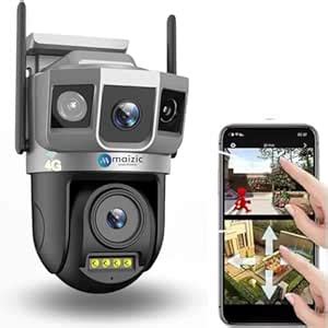 Buy Maizic Smarthome Shark 5+5MP HD 4G Sim Based Pan Tilt CCTV Camera ...