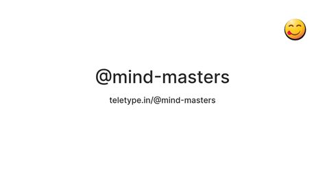 @mind-masters — Teletype
