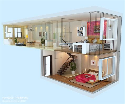 35㎡层高3.5米现代loft公寓设计