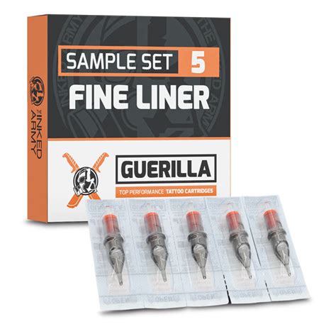 THE INKED ARMY - Guerilla Tattoo Cartridges - Fine Liner Sample Set ...
