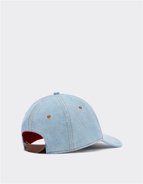 Ferrari x Charles Leclerc denim baseball cap