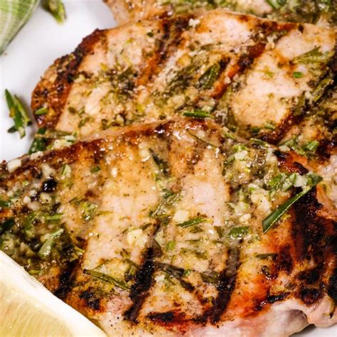 Grilled Boneless Pork Chops {Garlic & Rosemary} - It Is a Keeper