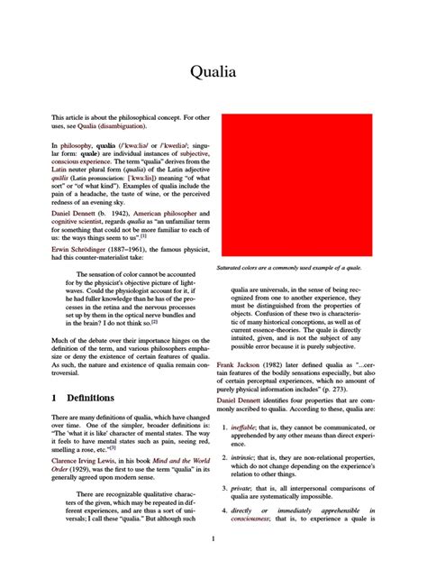 Image result for Qualia Explained