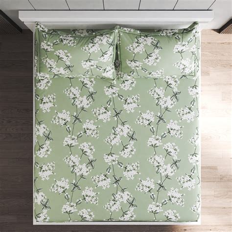 Buy Corsica Elegant Jared Microfibre Printed 3Pcs Queen Bedsheet Set ...