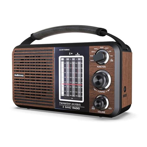 Audiocrazy AM FM Portable Radio Shortwave Radio with Bluetooth,Radio ...