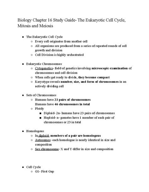 Biology Final Study Guide - Biology Chapter 16 Study Guide- The ...