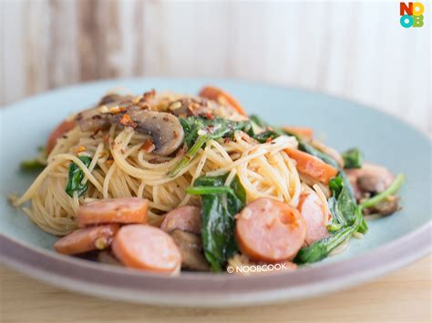 Sausage Mushroom Pasta | Beddar Cheddar Pasta | Noob Cook