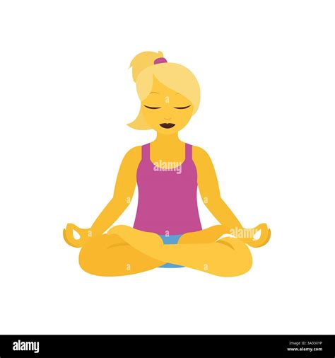 woman yoga emoji symbol sign icon vector illustration Stock Vector Image & Art - Alamy