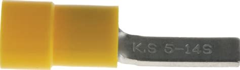 RS PRO | RS PRO Insulated Crimp Blade Terminal 14mm Blade Length, 4mm² ...