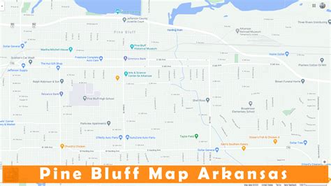 Pine Bluff, Arkansas Map