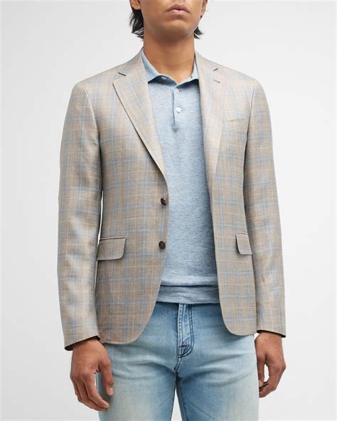 Canali Men's Wool Step-Weave Sport Coat | Neiman Marcus