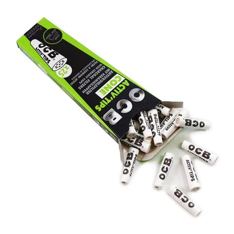 Ocb Activ'Tips Cone Charcoal Filters – THE ROLL N' PUFF