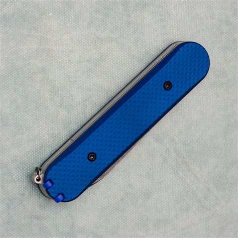 Chuck Gedraitis Switch Army Switch Blade Blue Aluminum Scales w ...