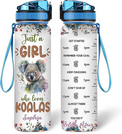 Amazon.com: Hyturtle Personalized Koala Lovers 32 Oz 1Liter ...
