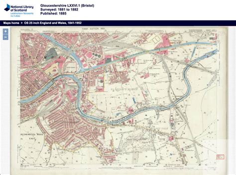 Historic 25-Inch to the Mile Ordnance Survey Map Wallpaper