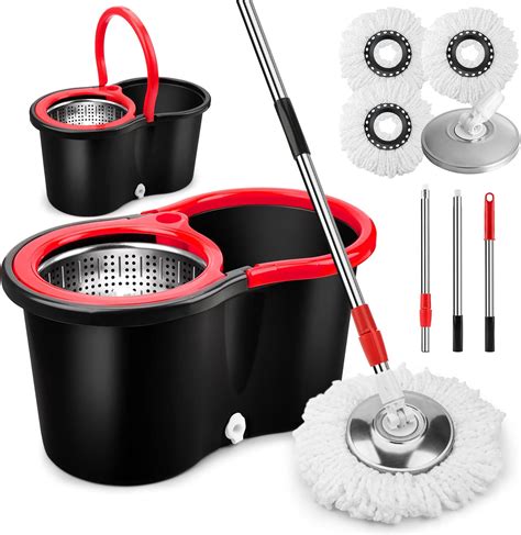 Amazon.com: CLEANHOME Industrial Mop and Bucket with Wringer Set Heavy ...