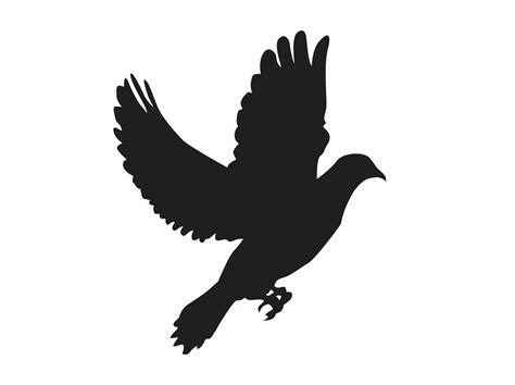 Bird - flying dove silhouette 12904477 PNG