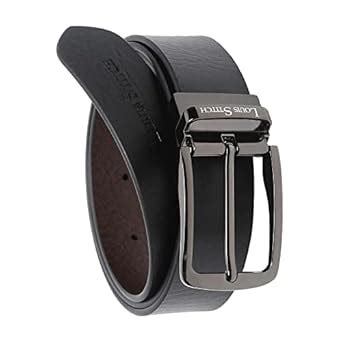 Buy LOUIS STITCH Men's Italian Leather Reversible Belt 1.25 inch (35mm ...