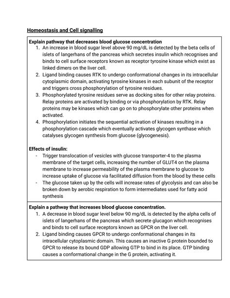 H2 Biology Notes | Biology H2 - GCE A Level | Thinkswap