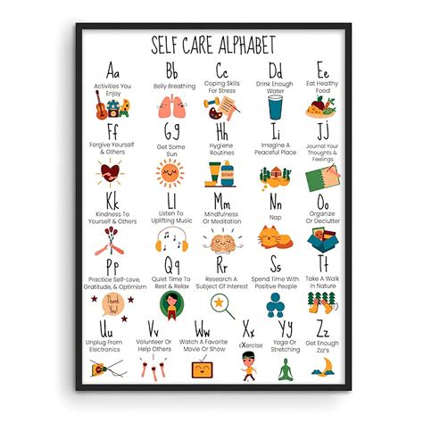 Buy Self Care Coping Skills Alphabet -ABC Self-Care Alphabet Kids Teens ...