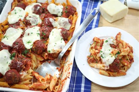 Penne and Meatball Casserole | Pasquale Sciarappa Recipes