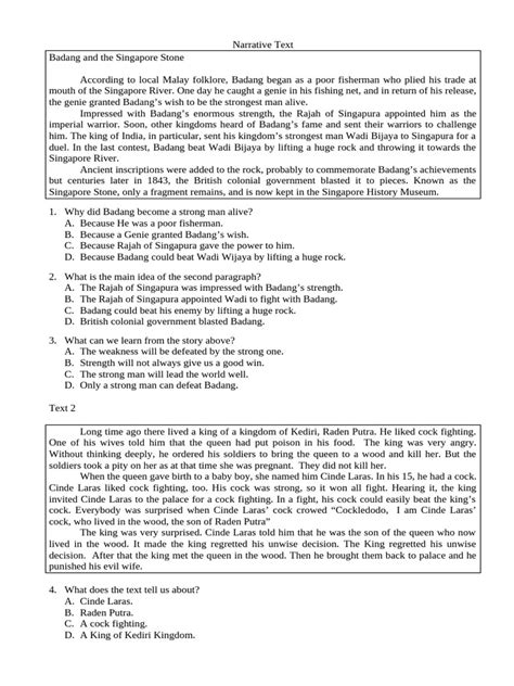 Image result for Narrative Text Example