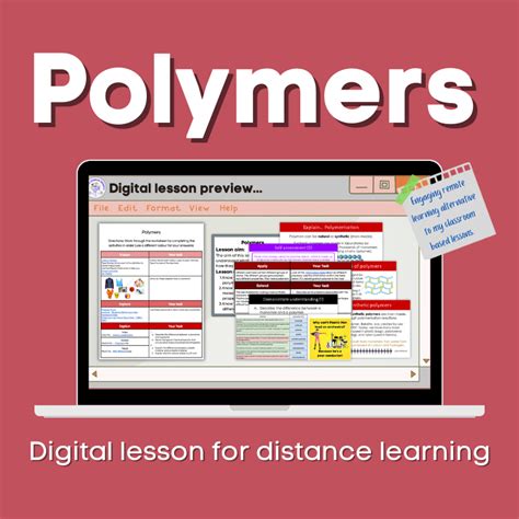 Image result for Free Science Lessons Polymers