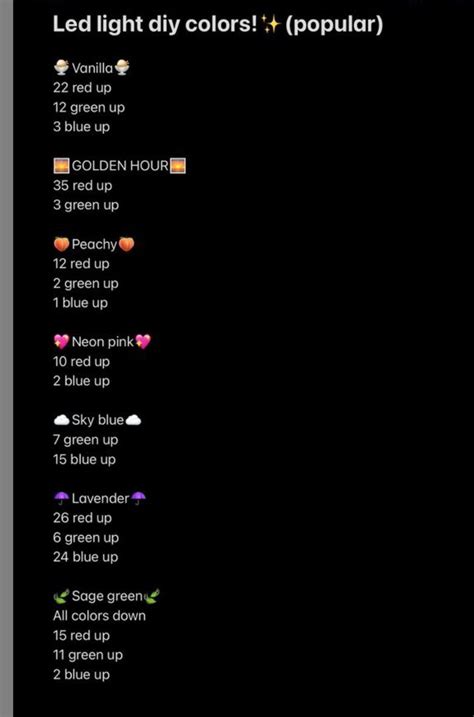 Image result for DIY LED Colors