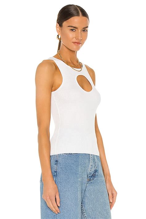 Autumn Cashmere X REVOLVE Rib Cutaway Tank in Bleach White | REVOLVE