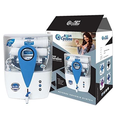 Aqua Cyclone 8-Litre RO + UV Water Purifier, Transparent (Light Blue ...
