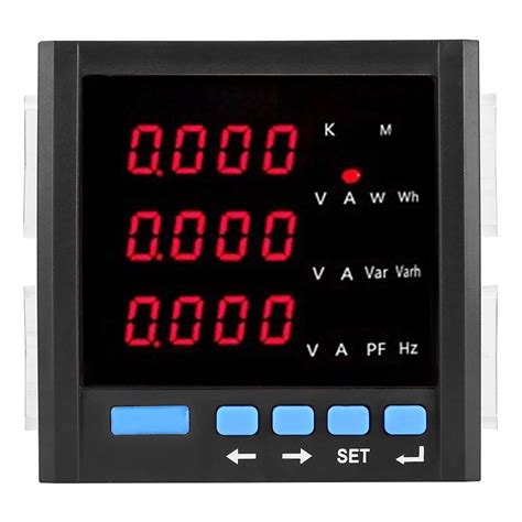 Buy 3 Phase Ammeter, 3 Phase Power Meter Programmable RS-485 ...