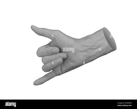 Thumb and pinky finger gesture, hand surf, surfer s sign. Shaka ...