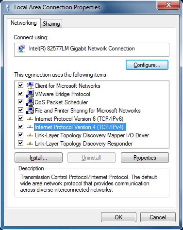 Rezultat imagine pentru Local Area Connection Properties