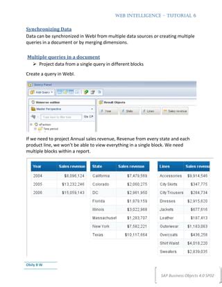 Image result for SAP Webi Tutorial Group