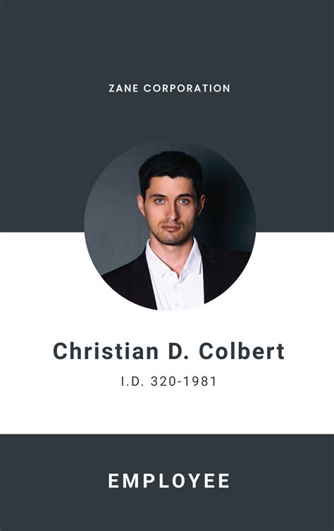 Image result for Sample ID Card Template