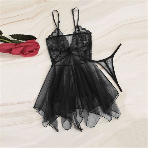 Costume-Sexy-Lace-Lingerie-Sets-Sleepwear-Lace-Fluoroscopy-Beauty-Tulle ...