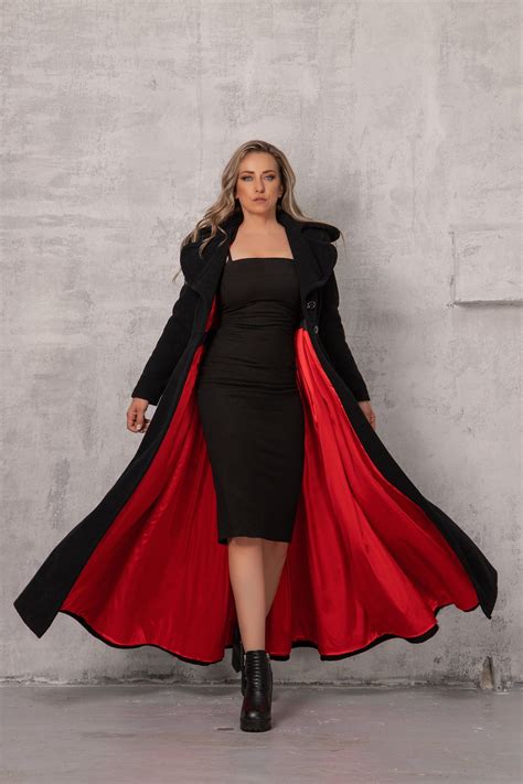Long Wool Coat - US PREPAID TARIFFS - Floor Length Coat, Victorian Coat ...
