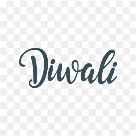 Diwali Calligraphy Text Free PNG Images