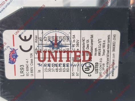 US BREAKER THERMAL OVERLOAD RELAY LR93 | United Marine Services