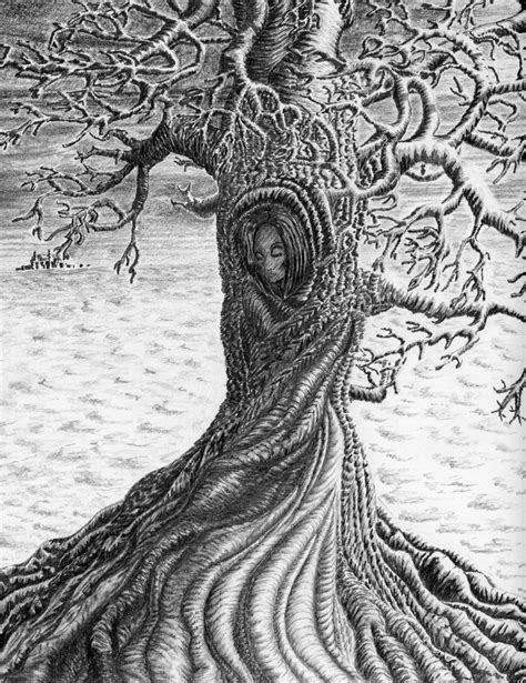 Abstract Tree Drawing at PaintingValley.com | Explore collection of Abstract Tree Drawing