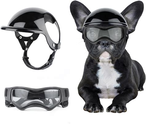 BillionChains Dog Helmet and Goggles for Small Dogs - Pet Goggles Pet ...