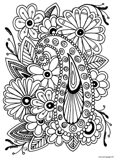 Printable Adult Coloring Pages Flowers