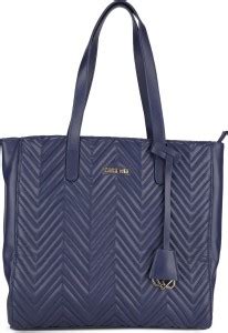 Buy Cara Mia Women Blue Tote Blue Online @ Best Price in India ...
