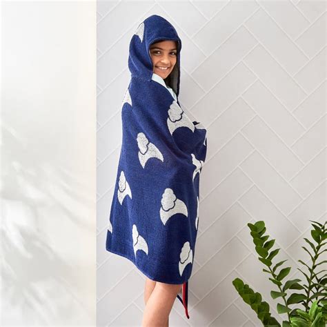 Buy Slate Kids Cotton Hooded Bath Towel - 70x150cm from Home Centre at ...