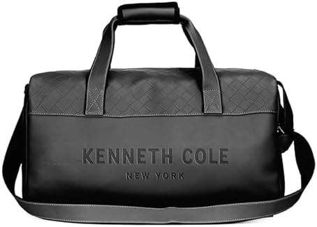 Buy Kenneth Cole Faux Leather Duffle Bag for Travel|Compact and ...